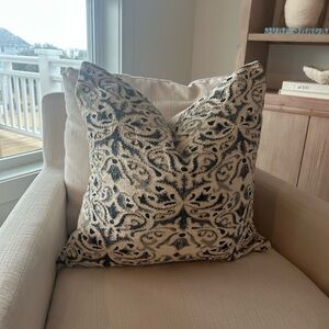 Pair of PB Reilley Embroidered Pillows (2)
